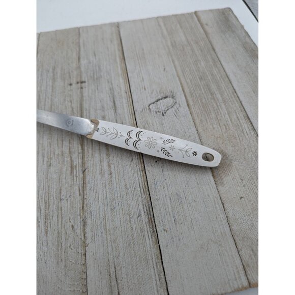 Vintage FLINT Arrowhead Stainless Steel Soup Ladle Spoon 9 1/2" Wheat handle #2 - Picture 4 of 8